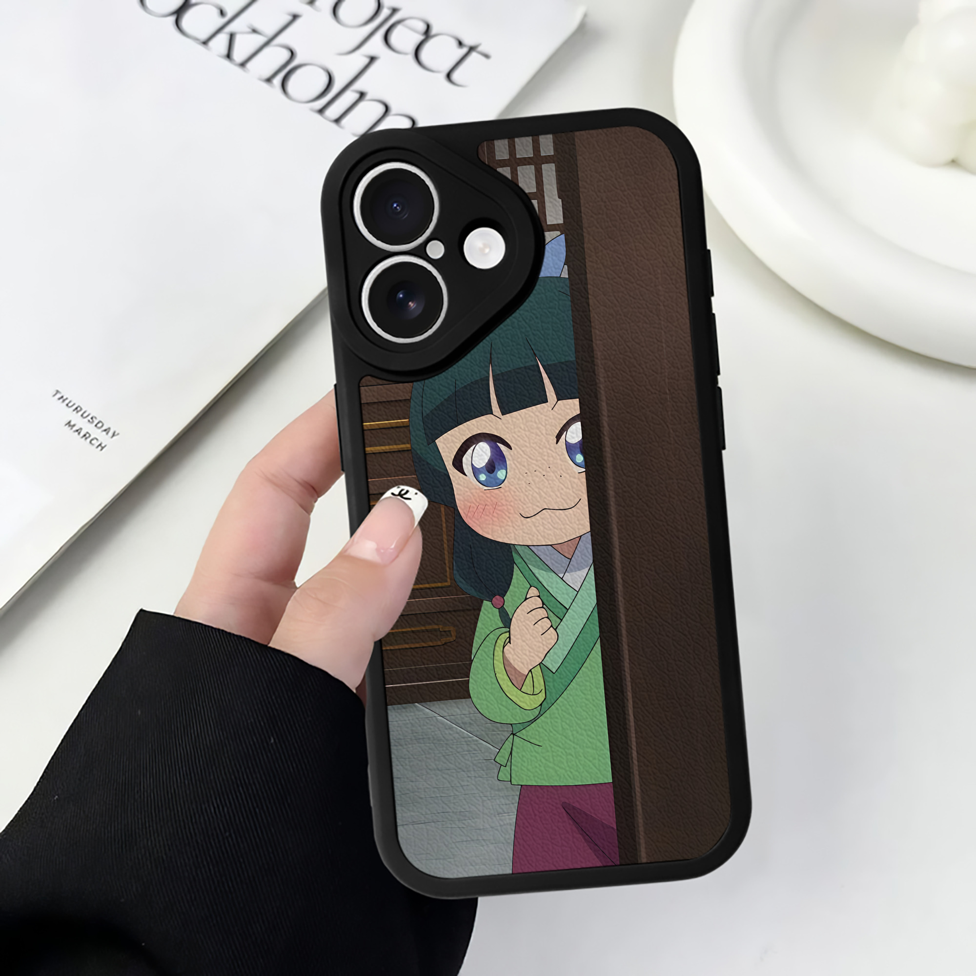 薬屋のひとりごと The Apothecary Diaries 【iPhone 16シリーズ対応】シリコンスマホケース（レザー調） 材質：シリコン